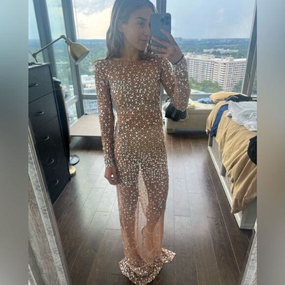 Retrofete 'Vinci' Silver Crystal Embellished Dress Size XS NWT - Picture 12 of 12